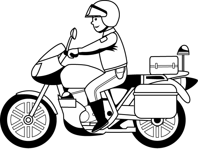 633x478 Police Motorcycle Clipart
