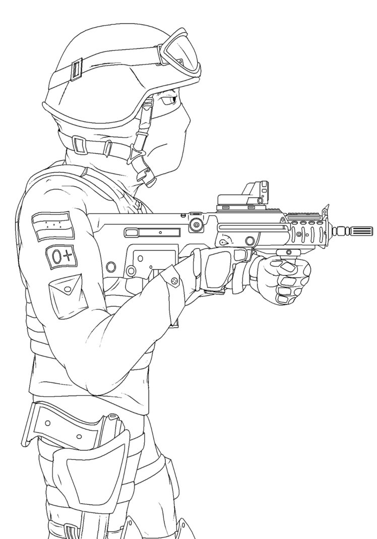 748x1069 Military Police Hn Paint Draw By Blackhunter12
