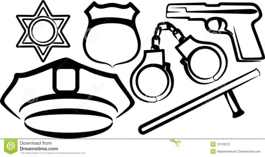 909x538 Format Free Coloring Pages Of A Police Hat Things To Wear