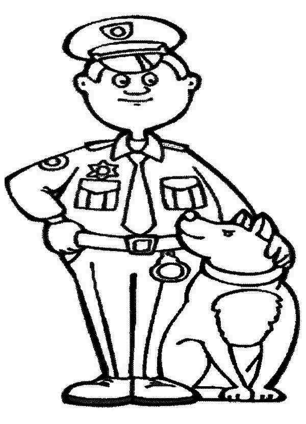 600x831 Police Officer Coloring Pages