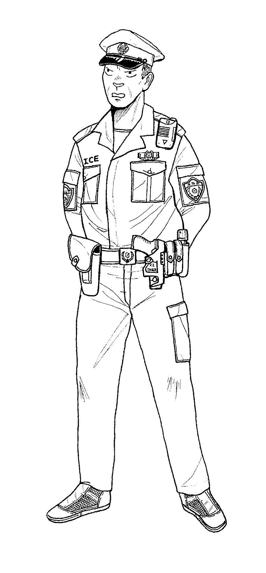 893x1918 Police Patrolman Gits By Linseed