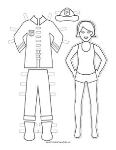 236x305 Make A Paper Doll Police Officer Dolls, Worksheets And Preschool