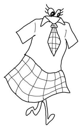 280x447 Uniform Clipart Black And White