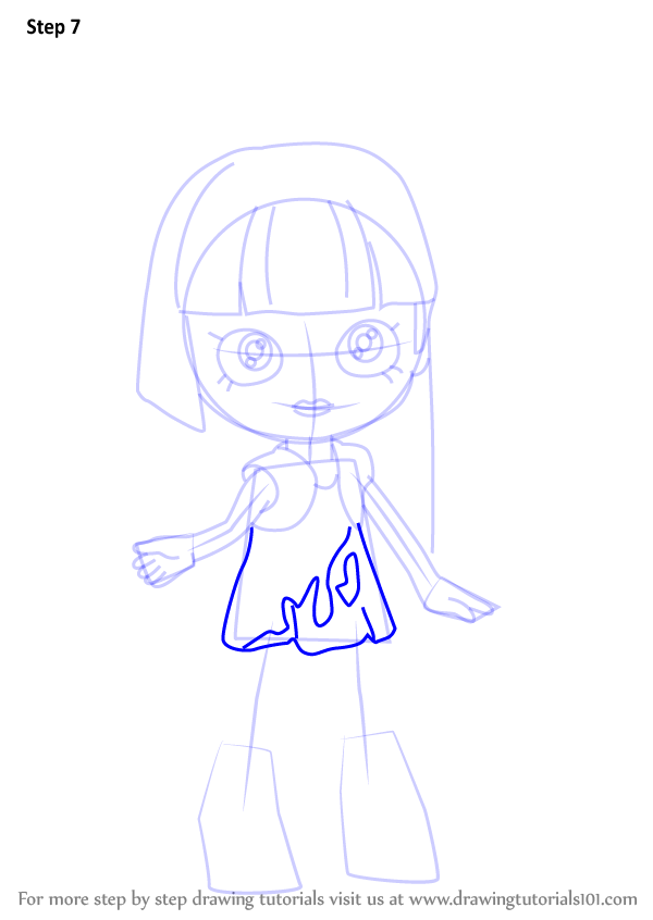 600x846 Learn How To Draw Polli Polish From Shoppies (Shoppies) Step By