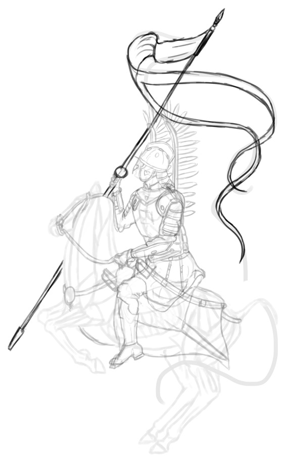 600x931 How To Paint A Polish Winged Hussar In Adobe Photoshop