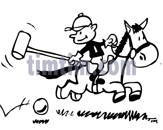537x427 Free Drawing Of Polo Bw From The Category Sports