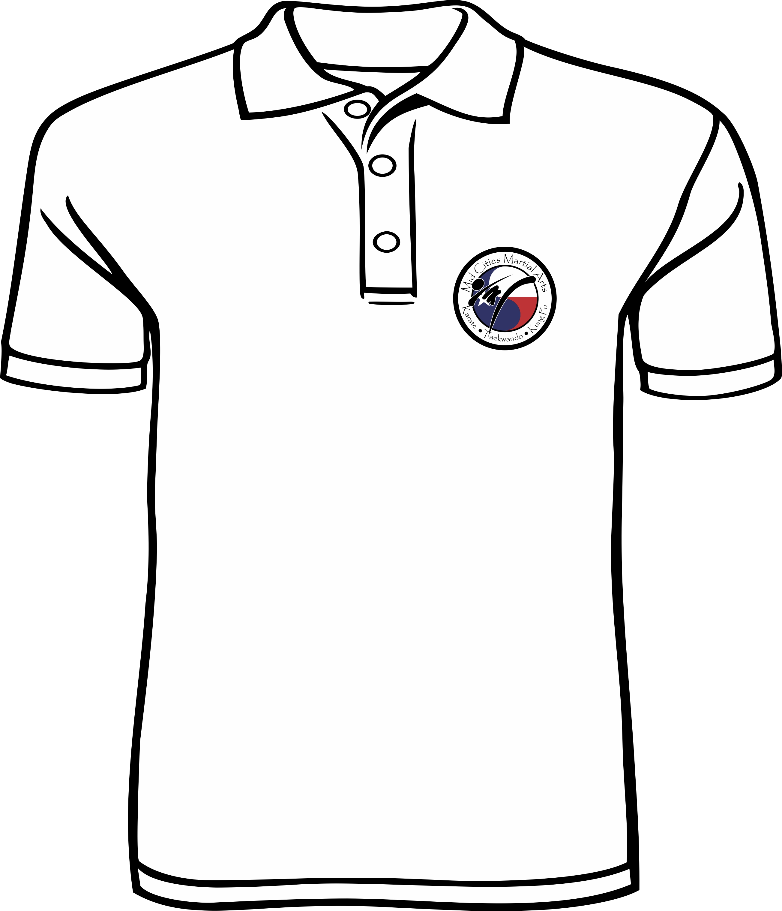 2607x3036 Mid Cities Martial Arts White Polo