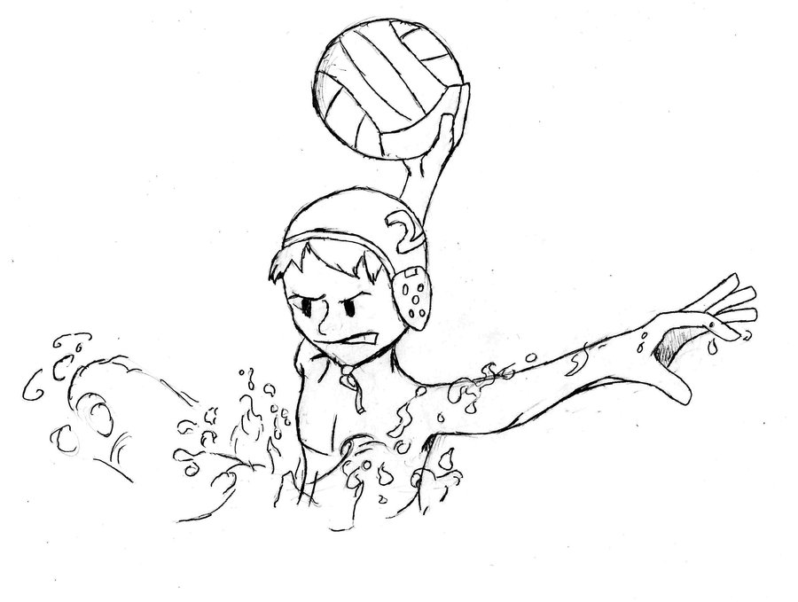 900x679 Water Polo By Magaartist