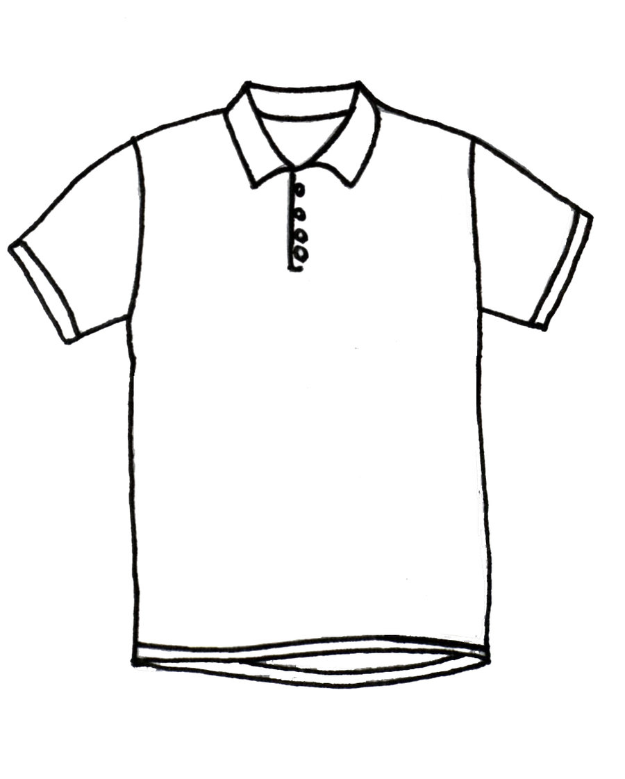 900x1121 Drawing Of A Shirt Picture Of A Polo Shirt