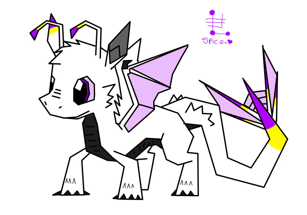 1024x717 My Polygon Dragon By Spice5400