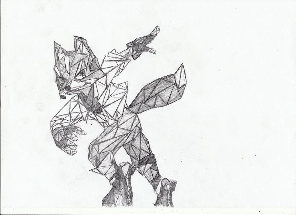 1024x745 Polygon Fox Mc Cloud By F0x1cdr4g0n