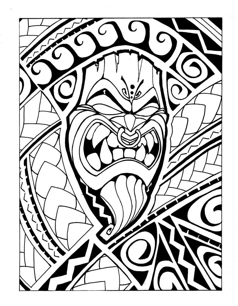 825x1061 Polynesian Tattoo Drawing