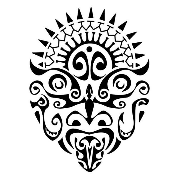600x600 Collection Of Round Polynesian Symbol Tattoo Design