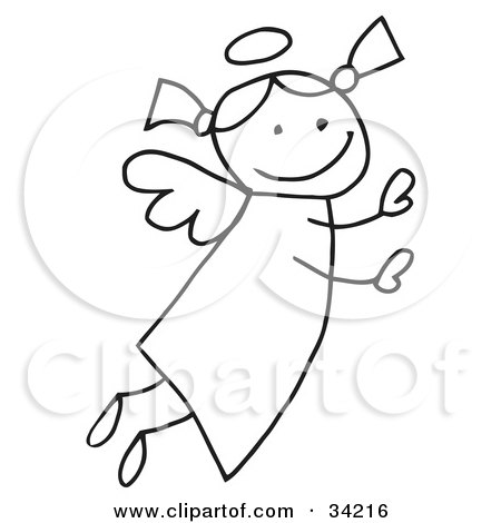450x470 Clipart Illustration Of A Happy Stick Cheerleader Girl Holding Pom