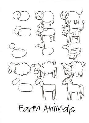 291x400 How To Draw Farm Animals How To Draw Farm Animals