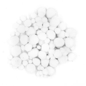 300x300 Little Learner Pom Poms White 100 Pack Officeworks