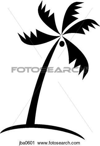 324x470 B Amp W Palm Tree Clipart