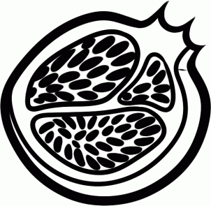 302x295 How To Draw How To Draw A Pomegranate
