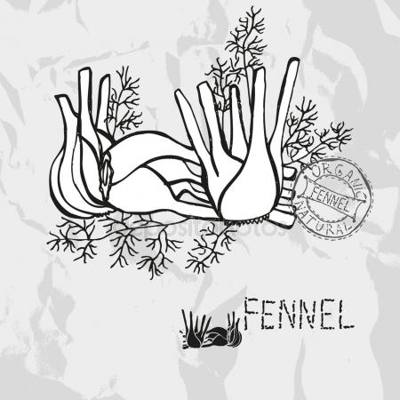 450x450 Hand Drawn Whole And Sliced Pomegranate Stock Vector Bowxwod