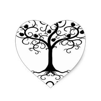 324x324 Pomegranate Tree Stickers Zazzle