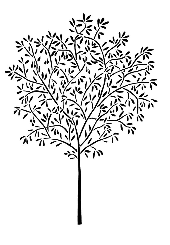 570x821 Tree Wall Stencil