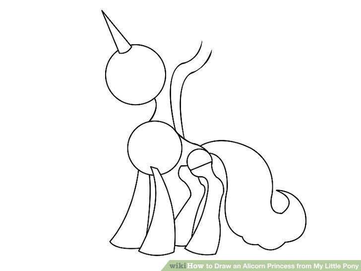 728x546 How To Draw An Alicorn Princess From My Little Pony 8 Steps