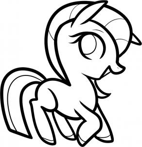 292x302 How To Draw How To Draw A Pony For Kids