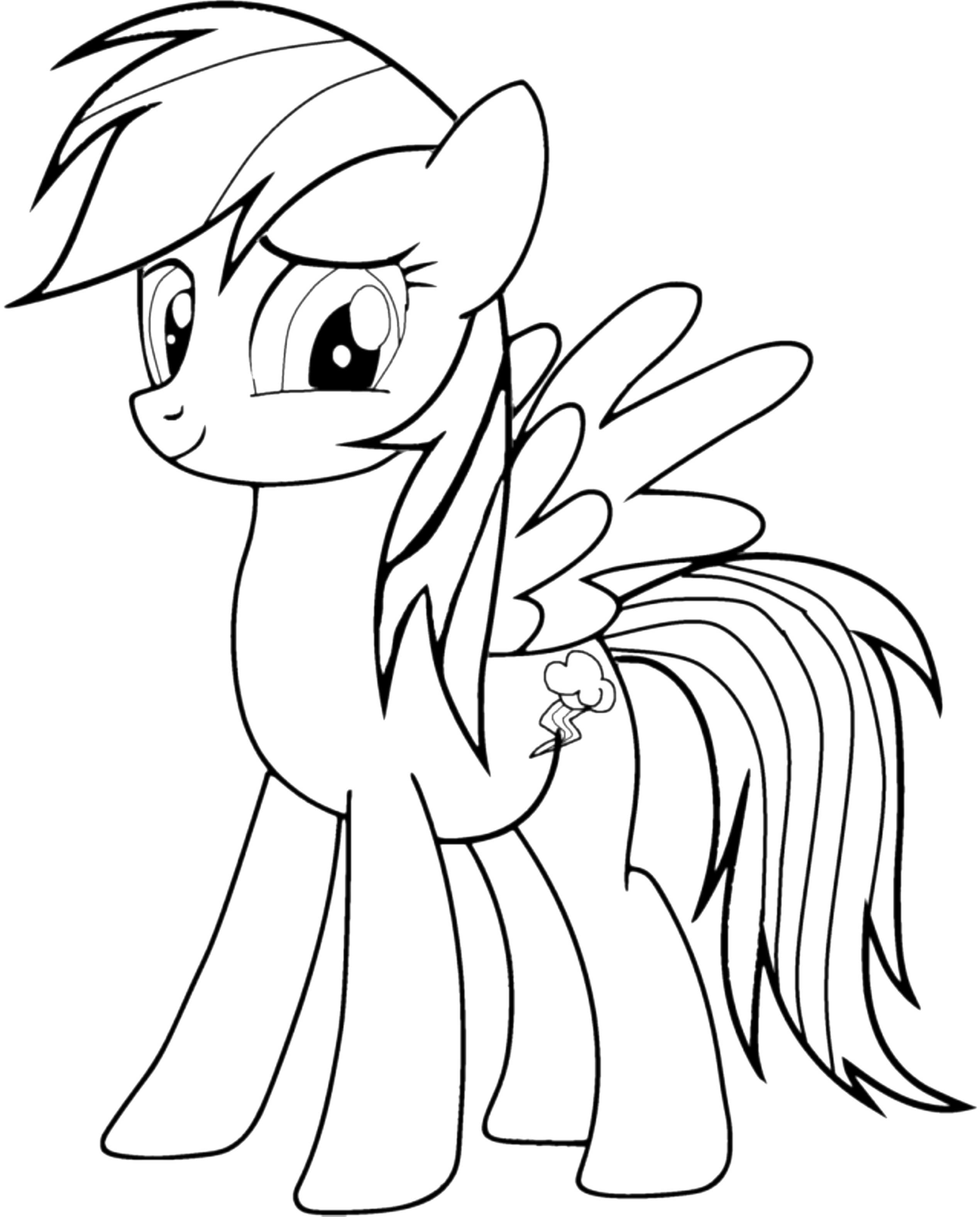 2539x3154 My Little Pony Coloring Pages Rainbow Dash Preschool For Sweet