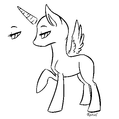 400x400 Fab Chibi Pony Base (Ms Paint Version). By Rascal4488