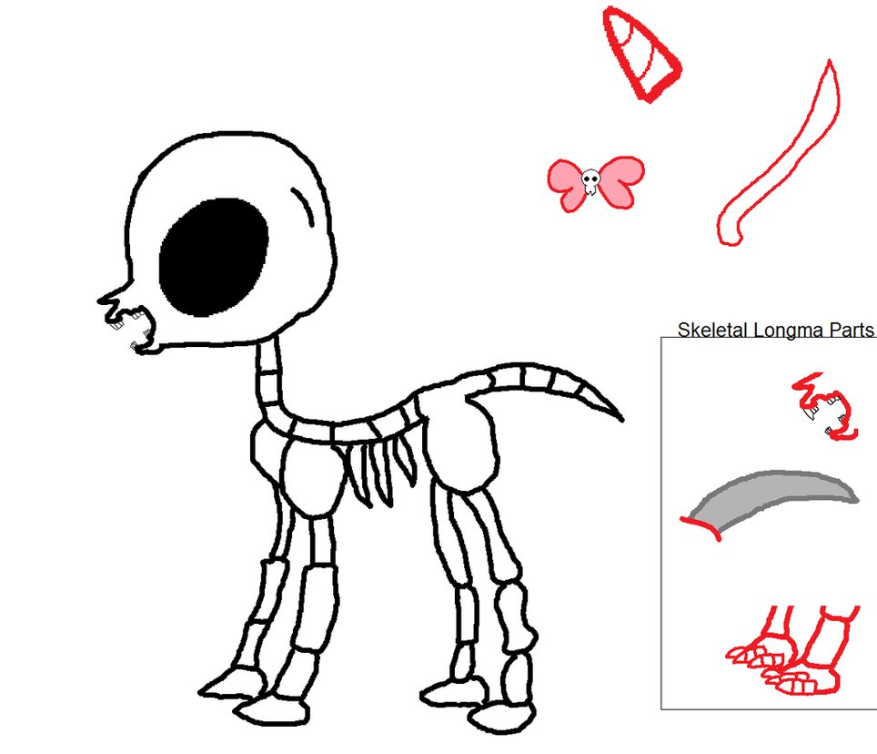 964x828 Skeletal Pony Base By Strawberry T Pony