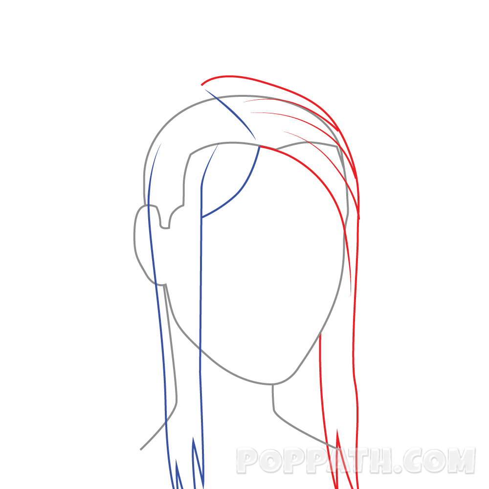 Ponytails Drawing at GetDrawings | Free download