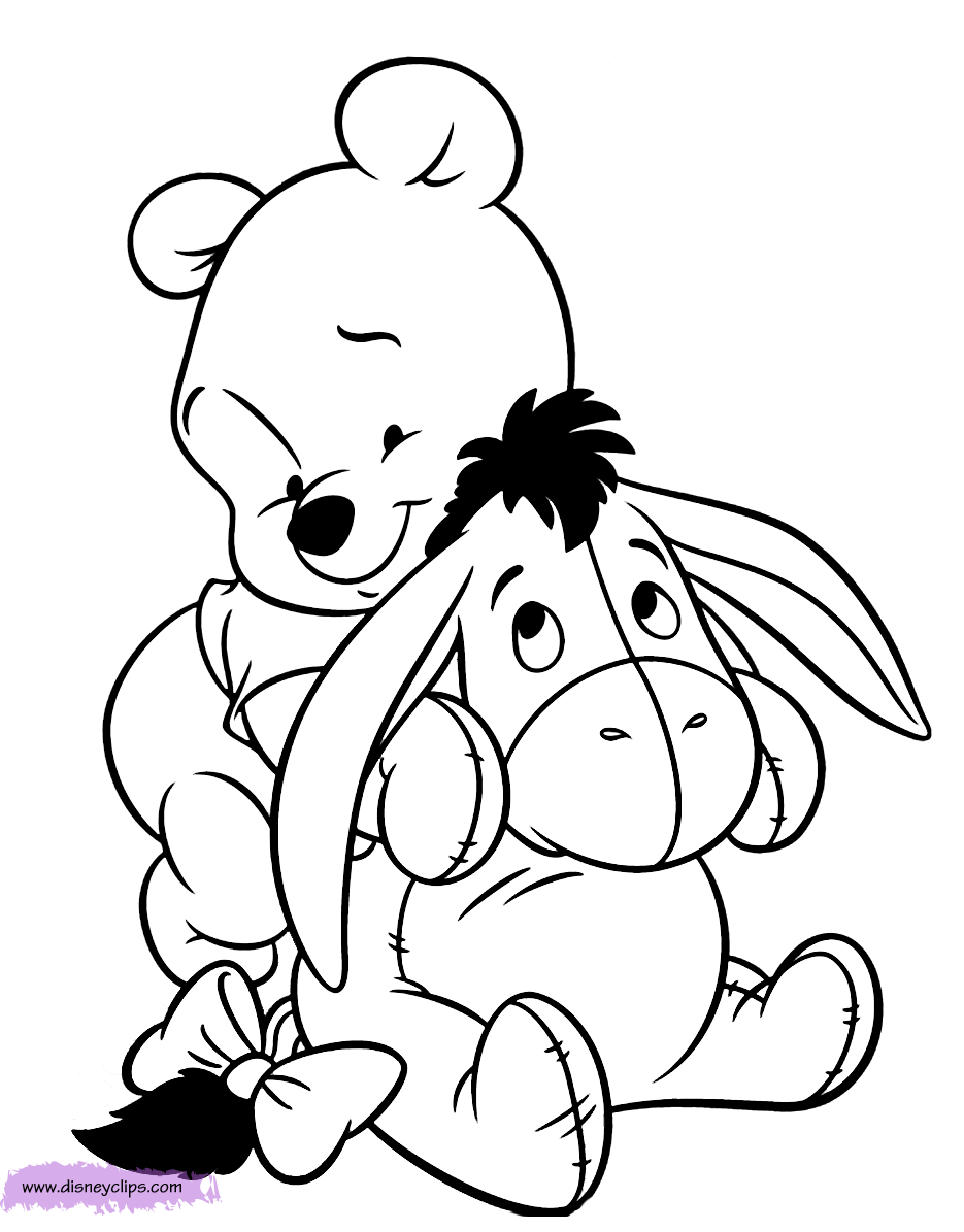 935x1195 Baby Pooh Coloring Pages Disney Coloring Book