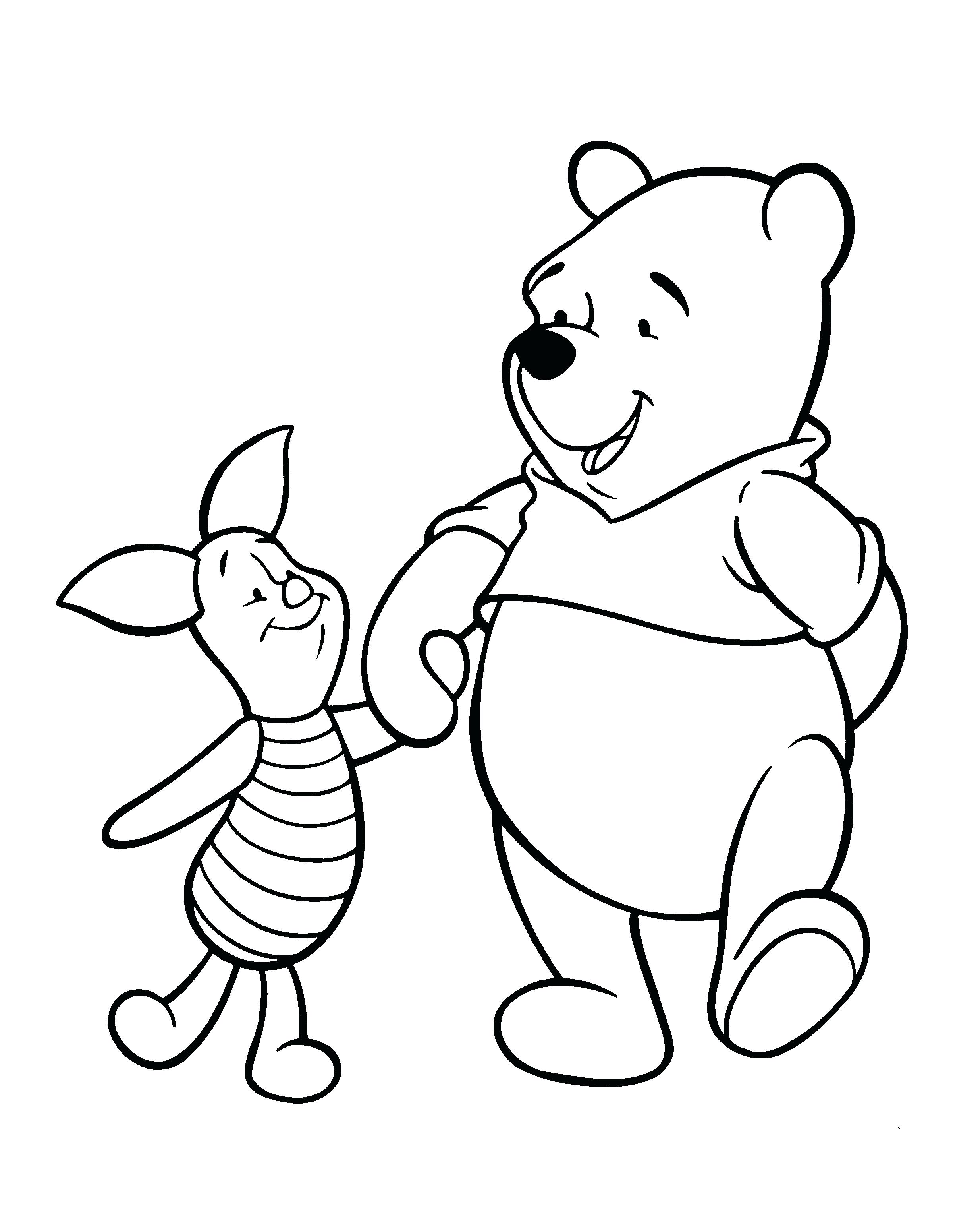 2400x3100 Coloring Pooh Bear Christmas Coloring Pages