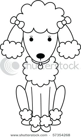 277x470 Poodle Coloring Page Drawn Printable Image Of Full Size Poodle