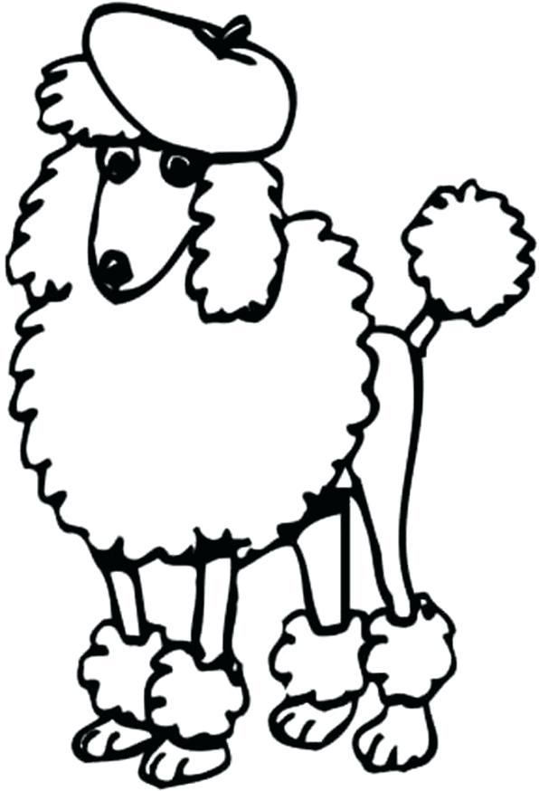 596x874 Poodle Coloring Page Poodle Coloring Pages Printable Genesisar.co