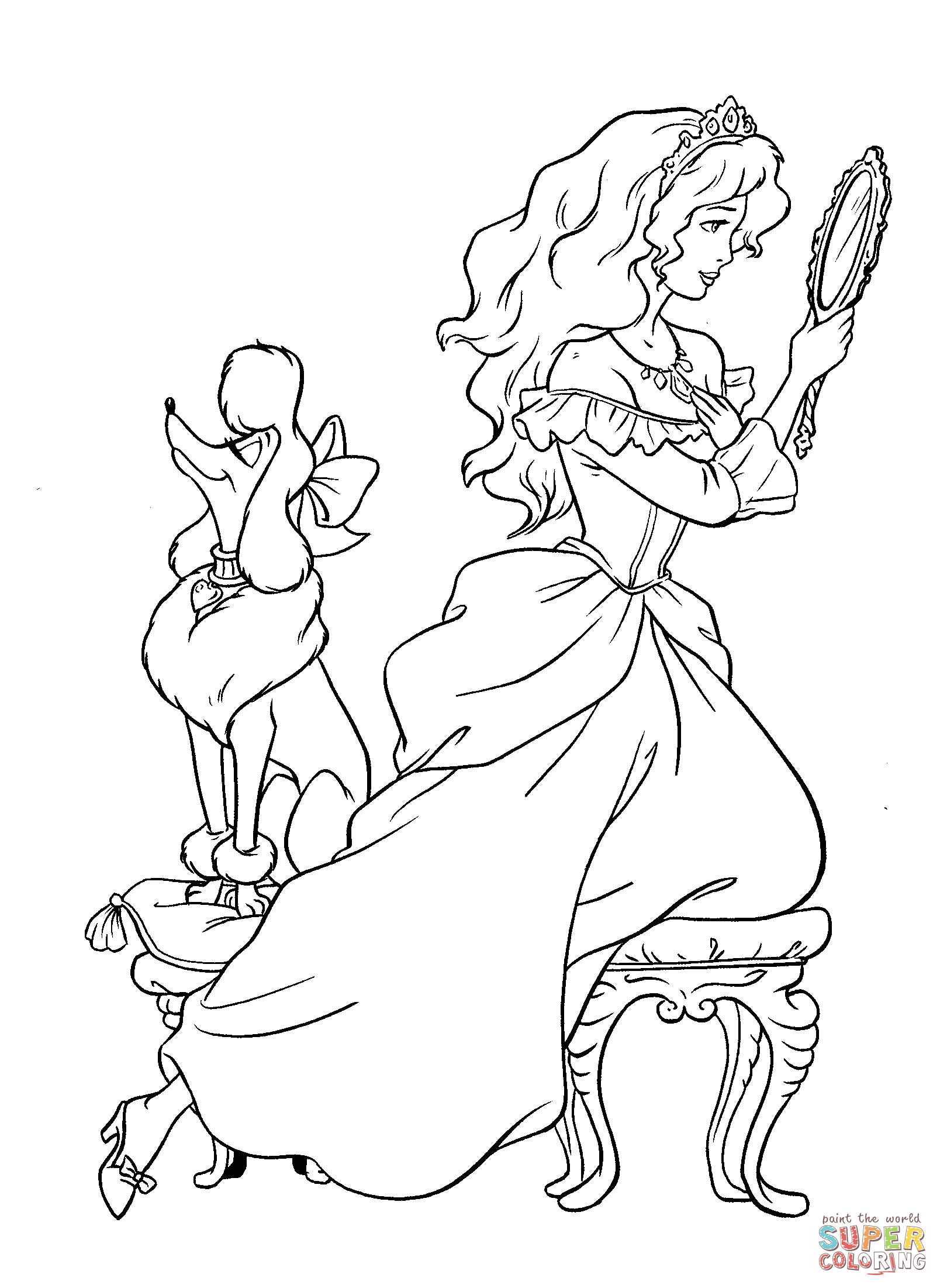 1608x2202 Poodle Coloring Pages