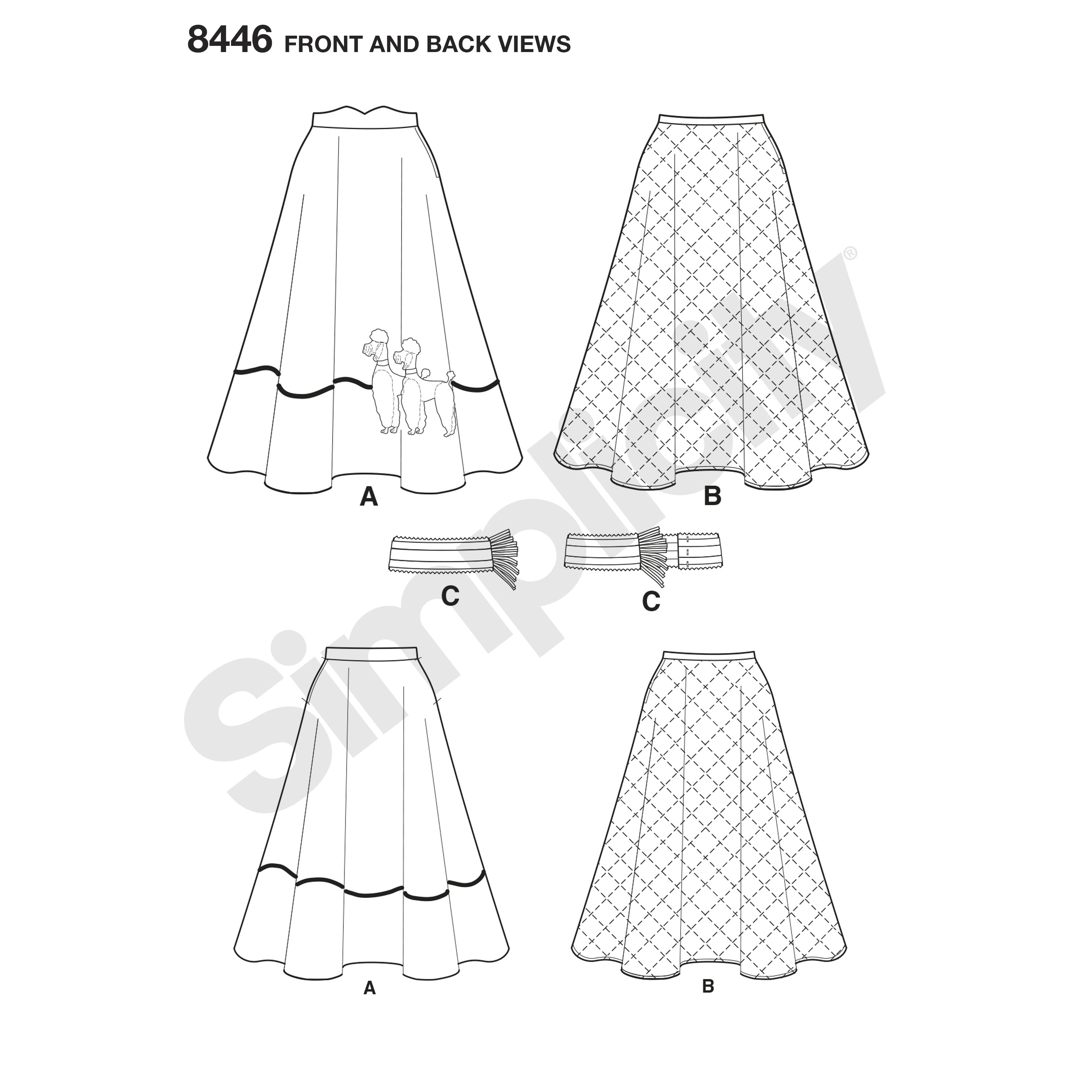 Poodle Skirt Coloring Pages