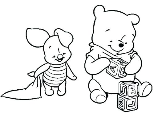 500x370 Pooh Bear Coloring Page Baby Pooh Bear Coloring Pages Winnie