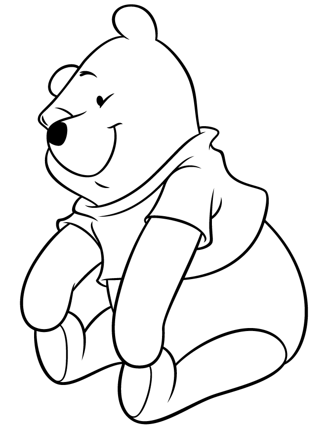 670x867 Baby Pooh Bear Coloring Pages Coloring Book Area Best Source