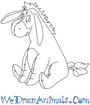 300x350 How To Draw Eeyore From Winnie The Pooh