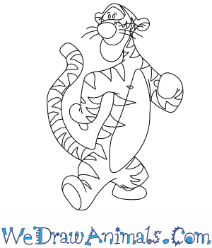 300x350 How To Draw Tigger From Winnie The Pooh