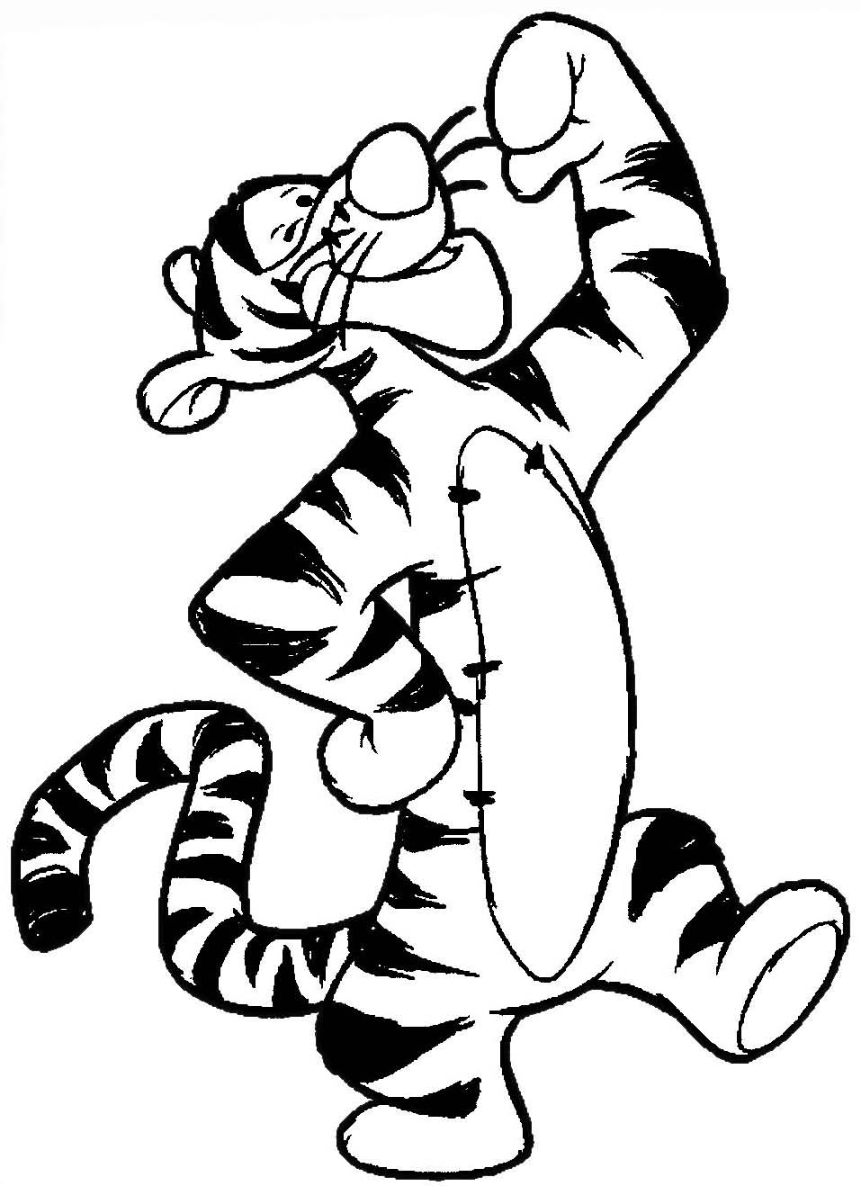 957x1318 How To Draw Tigger From Winnie The Pooh With Easy Steps Coloring
