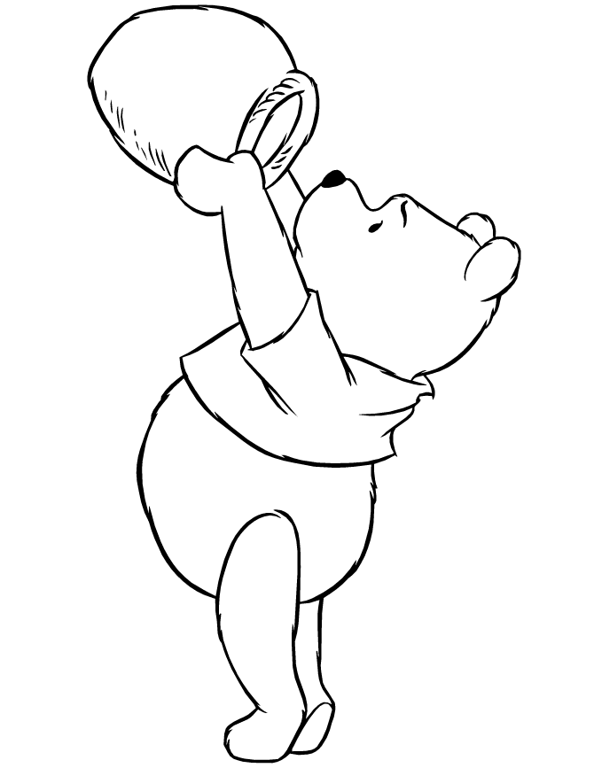 670x867 Pooh Bear Drawing