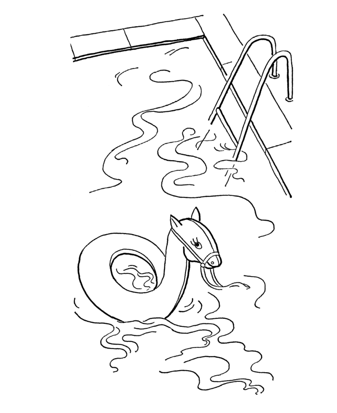670x820 Swimming Pool Coloring Pages