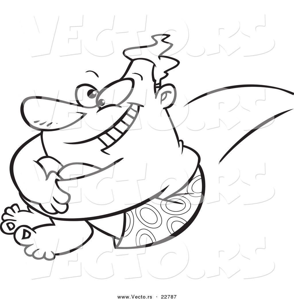 1024x1044 Vector Of A Cartoon Big Man Jumping Into A Pool