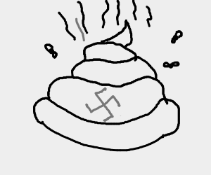 300x250 Nazi Poop (Drawing By Froglord)