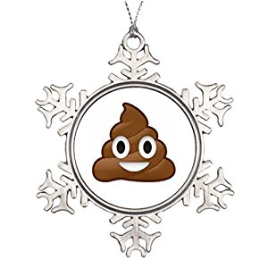 300x300 Personalised Christmas Tree Decoration Poop Emoji