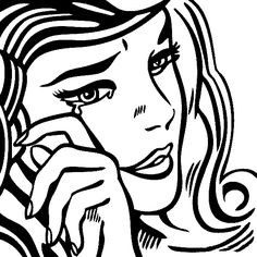 236x236 Pop Art Coloring Page Roy Lichtenstein, Art Lessons And Simple