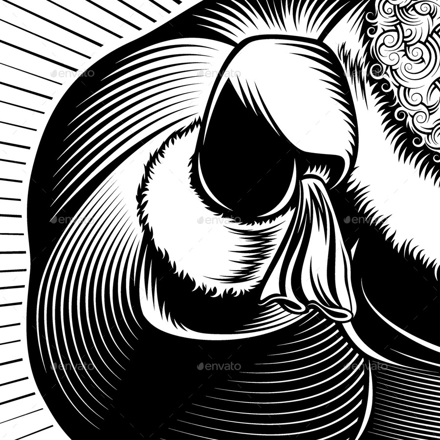 900x900 Santa Claus Cartoon Character Retro By Alexmazan Graphicriver