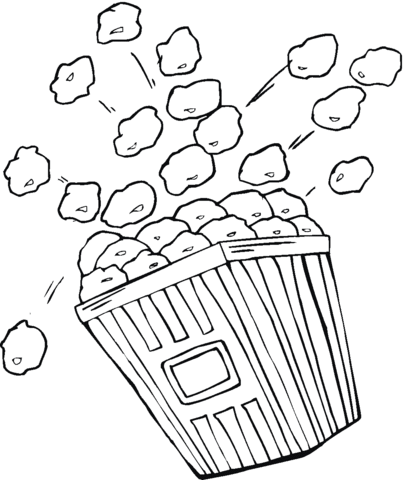 404x480 Bag Of Popcorn Coloring Page Free Printable Coloring Pages